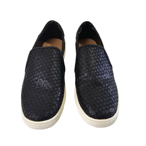 UGG Cas Glitter Trainer Slip On Sneaker Womens 10 Sparkle Star Shoes - Picture 2 of 8
